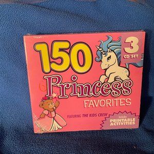 150 Princess Favorites - New Sealed CD - Featuring The Kids Crew & Printable Act
